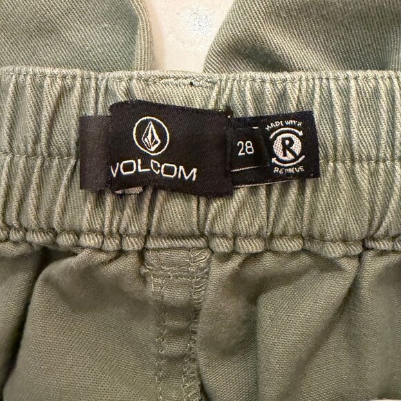 Volcom Straight Leg Green Pants Size 28 - Picture 7 of 8